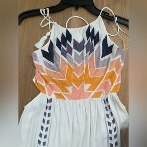 Rip Curl Embroidered Maxi Dress Size M/ Fits S